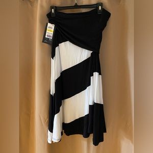 INC Black / White Convertible Dress / Skirt